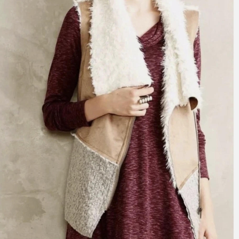 Anthropologie Saturday Sunday Sherpa Vest